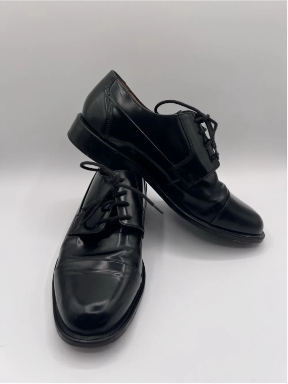 Bostonian Oxford Dress Shoes Black Leather 25030 06023 Men’s Size 8.5